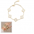 18K Gold Plated Clover Lucky Bracelet for Women