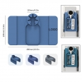 Silicone Couch Armrest Table with Side Pockets for Snack, Drinks, Remote, Spectacles, Cellphone