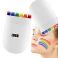 Rainbow Fan Brush or Flag Face Paint for Celebrations Party, World Cup