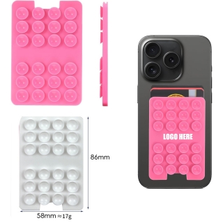 Suction Phone Grip with Card Holder