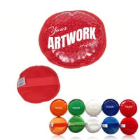 Plush Round Shape Gel Bead Ice Pack Or Circle Hot/Cold Pack