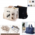 Large Capacity Multi Pocket Canvas Hand Bag Messenger Bag Crossbody Bag