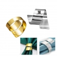 Gold Silver Metal Napkin Rings for Table Settings Wedding Christmas Party