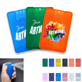 Full Color Imprint 20 ML 0.66 OZ Credit Card Shape Hand Sanitizer Sprayer
