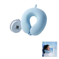 Breathable U-shape Neck Pillow With Carry Bag