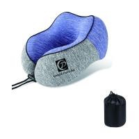Breathable Memory Foam Travel Pillow With Storage Bag