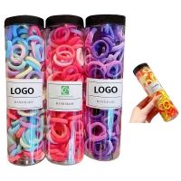 100pcs Seamless Hair Bands Ponytail Holders for Women Girls