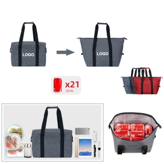10L Large-Capacity Tote Bag Cooler Bag for Picnics & Grocery Shopping