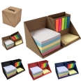 Folding Cube Shape Sticky Note Pad Pen Holder Set