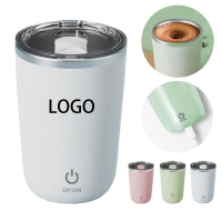 12 oz Rechargeable Self Stirring Coffee Mug With Lid