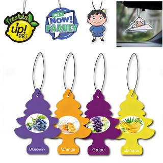 Custom Shape Full Color Imprint Paper Air Freshener