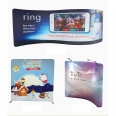 10ft Trade Show Display Kit Curved Back Wall or Portable Tension Fabric