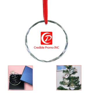 Crystal Glass Ornament For Wedding, Friendship, Chrismas with Gift Box