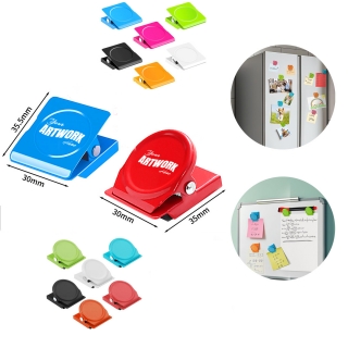 Round or Square Magnetic Metal Chip Clips Fridge Magnets Refrigerator Whiteboard Locker
