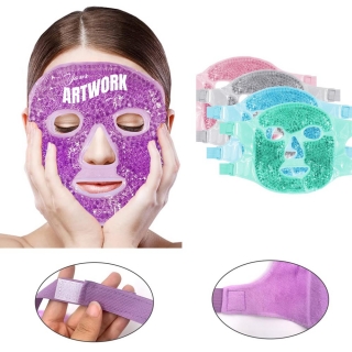 Cold Face Eye Masks Ice Face Mask Hot Cold Compress for Dark Circles Puffiness Headache Stress