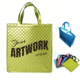 Custom Premium Quality Metallic 210 GSM Laminated Quilted Non-woven Tote Bag