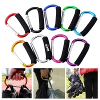Multipurpose Aluminum Carabiner Clip Stroller Hook