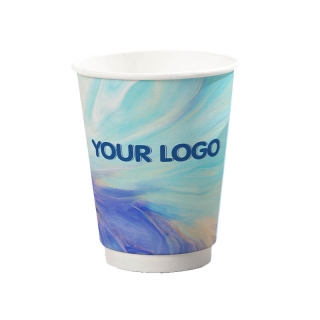 Full Color Imprint 12 OZ Recycled Double Wall Insulated Paper Cup