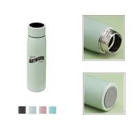 400ml/13.5oz Semi-matte Straight Stainless Steel Insulated Thermos